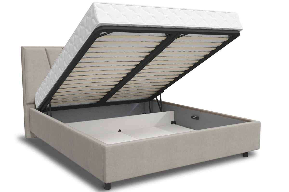 Кровать Рица-3 с ПМ 160х200 (Севен 325 / Св.серый) 3 кат. - купить в Озерце