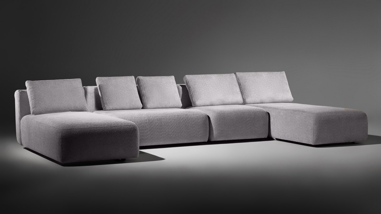 Диван модульный Molto, 4 секционный, 170+125+85+170+85+125+85+85, ткань Soul 995 57 — купить в Озерце