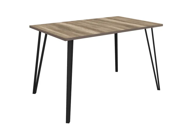 Стол нераздвижной Сиена (Дуб Каньон/Черный муар) - купить в Озерце