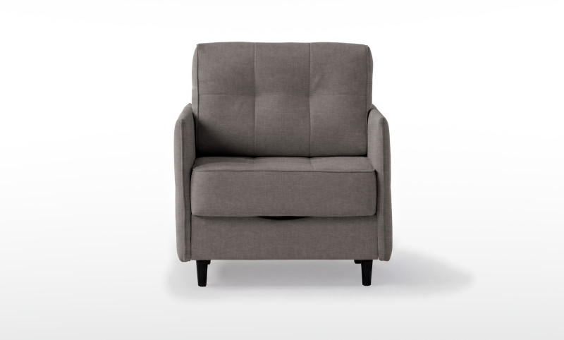 Кресло -кровать Amani Pro, ткань Lidot grey (подлокотник: 5 см) — купить в Озерце