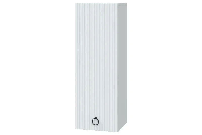 Шкаф вертикальный Шарлиз с 1 дв. (Белое сияние/Белый снег) в мебель-центре Озерцо