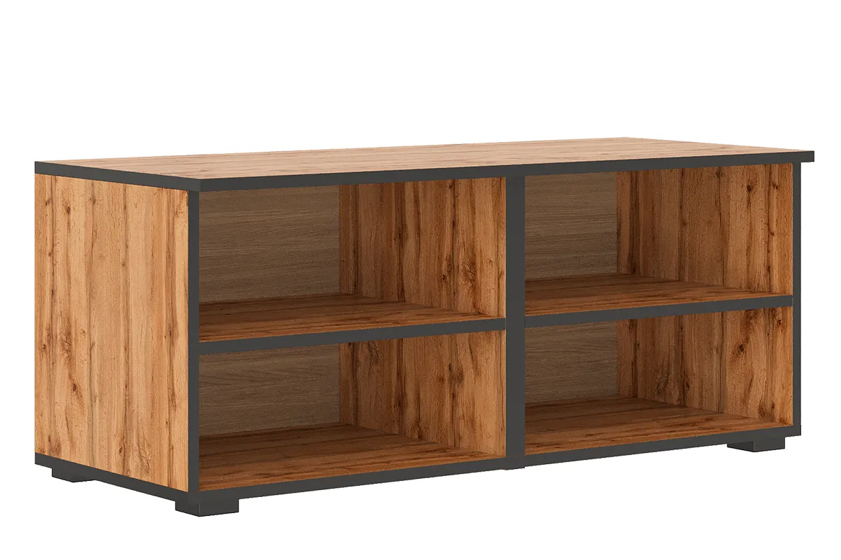 Тумба ТВ Квадро №3 (Дуб вотан / Тальк) — Мебель-центр Озерцо