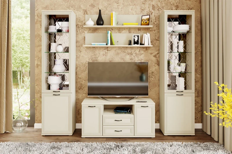 Готовый комплект для гостиной ГК-1002-СК (Серый Кашемир) — Мебель-центр Озерцо