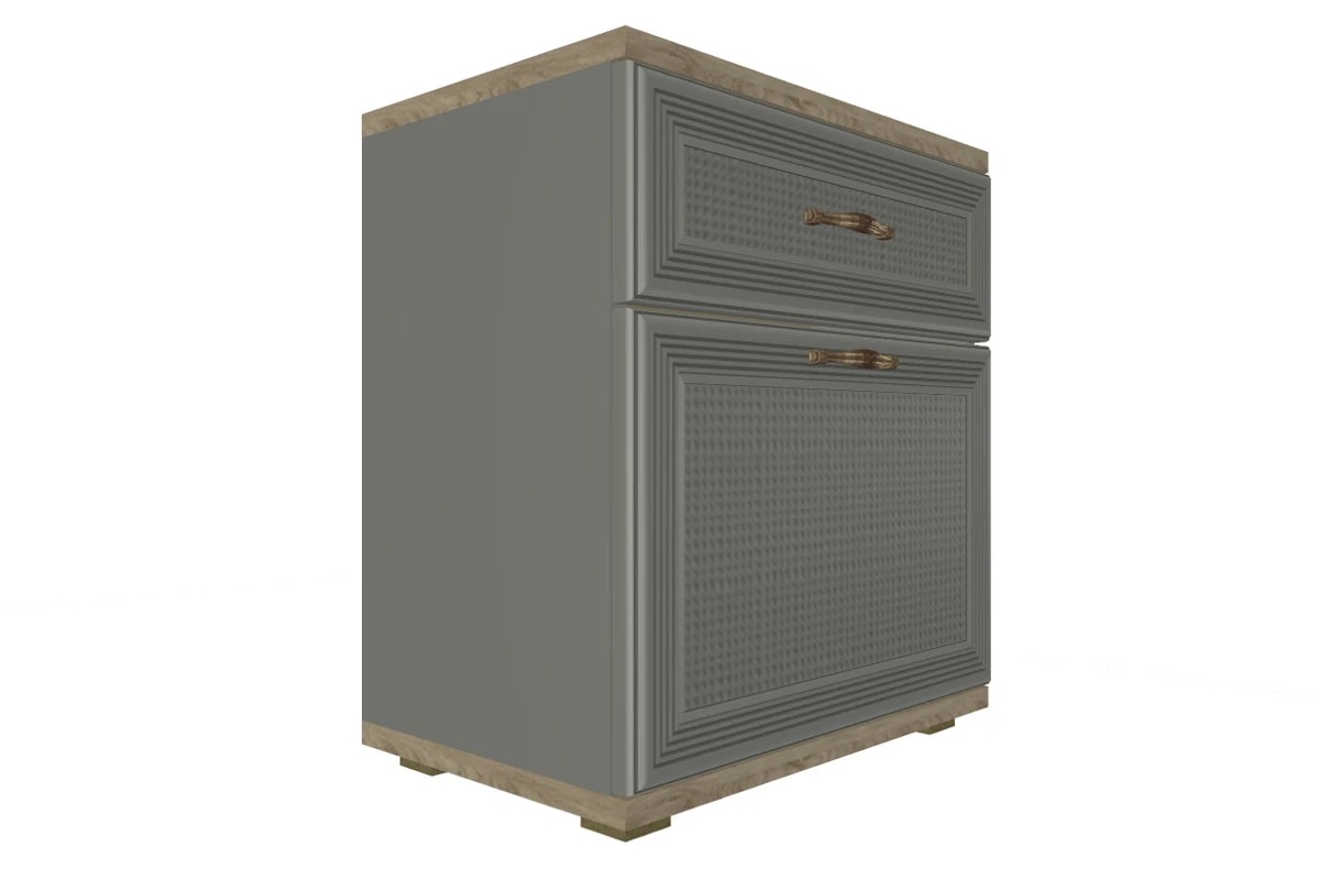 Готовый комплект для спальни СК-1007-ГС-СО (Гикори Джексон Светлый/Серый Оникс) - купить в Озерце