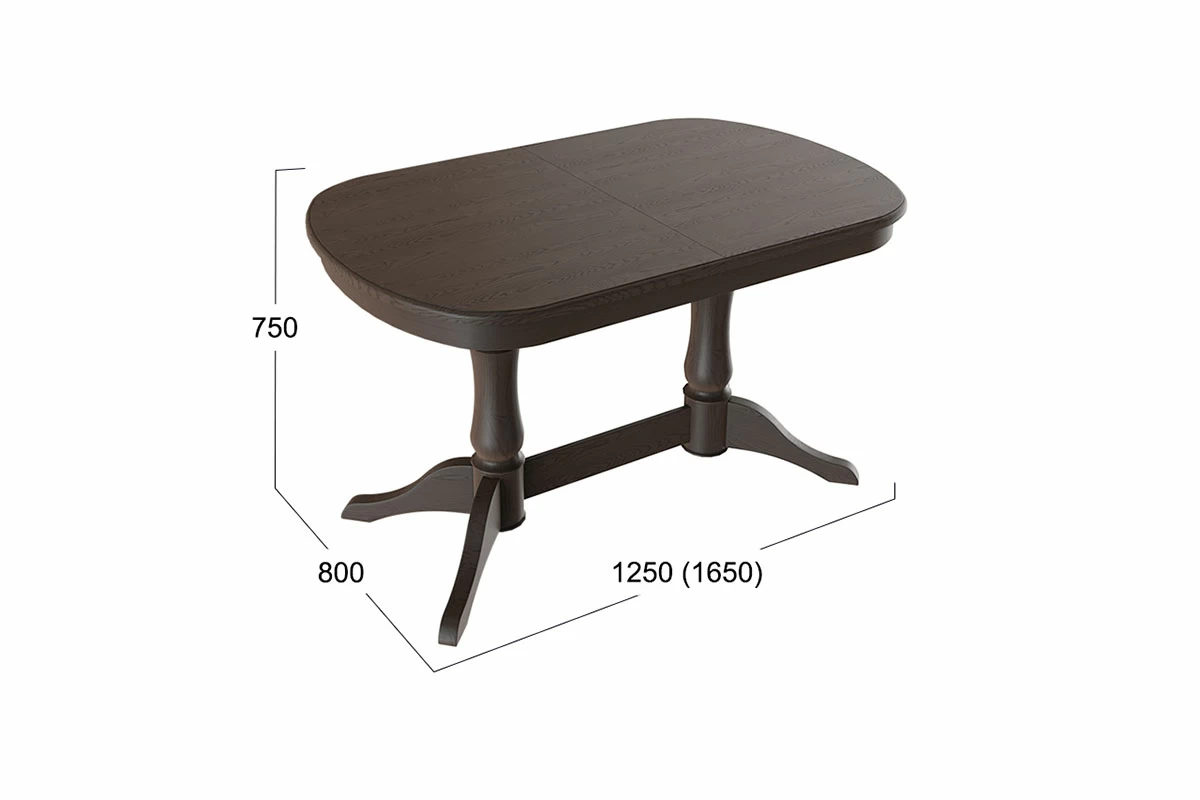 Стол Валенсия S-182 (Орех темный) - купить в Озерце