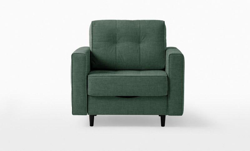 Кресло -кровать Amani Pro, ткань Lidot green (подлокотник: 15 см) — купить в Озерце