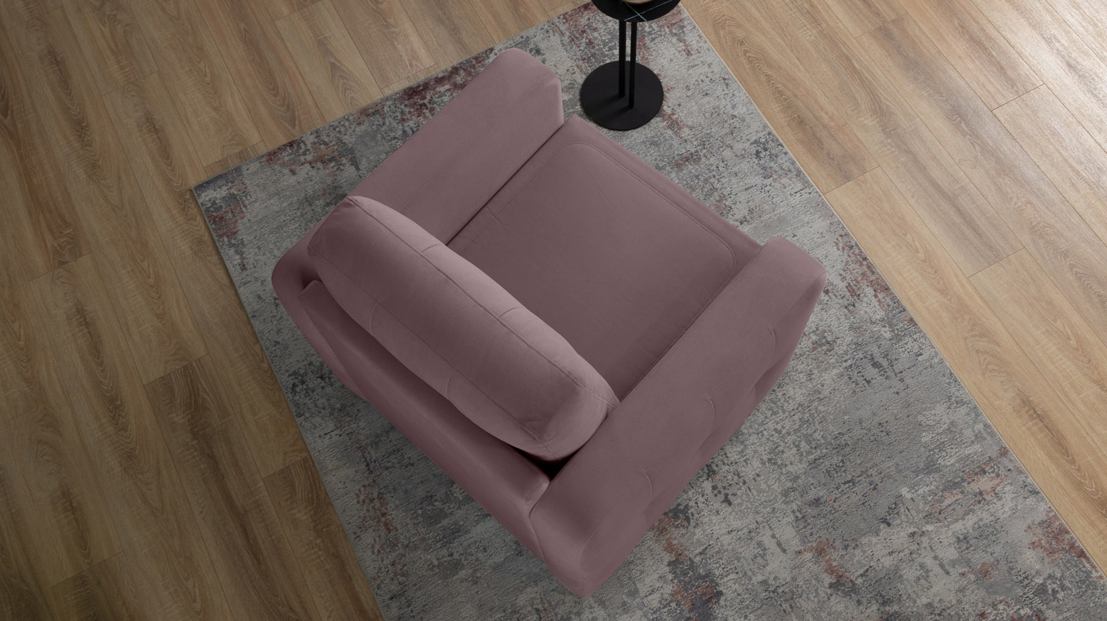 Кресло Loko Pro с широкими подлокотниками, Тк. Casanova Lilac 85x95 — купить в Озерце