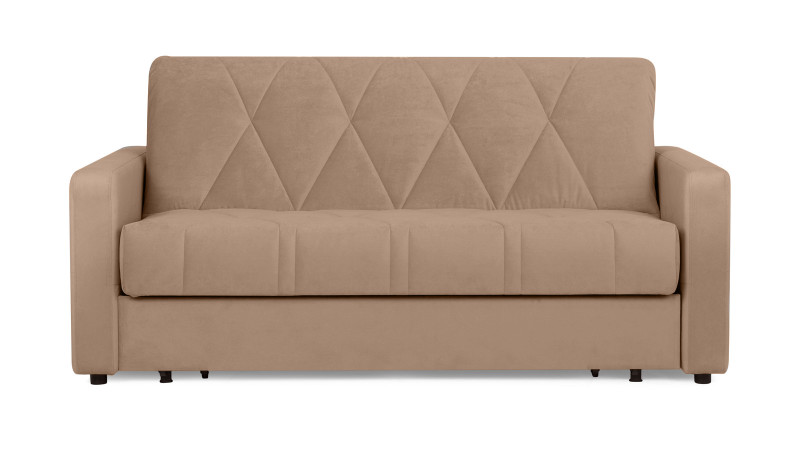 Диван - кровать Domo Pro стежка ромб, ткань Casanova Stone 160x216 — в мебель-центре Озерцо