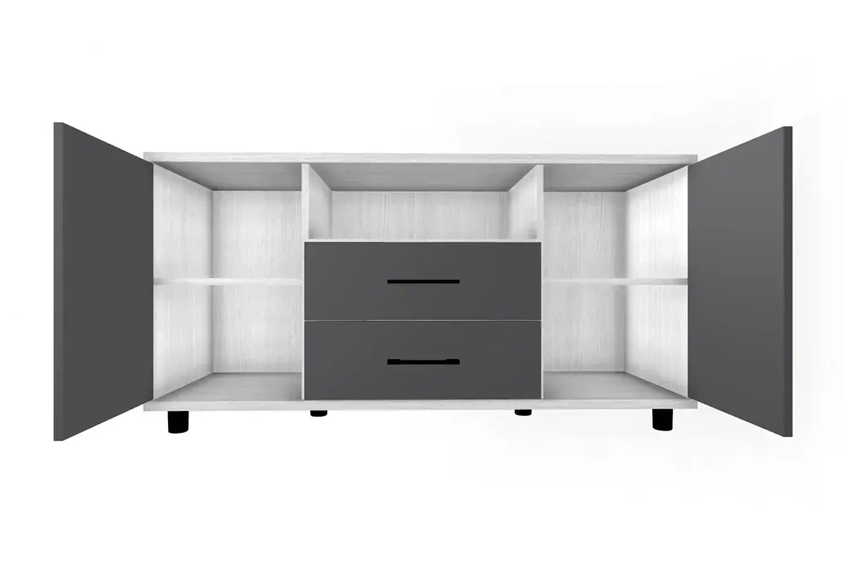 Тумба ТБ-5022-СЯ-АМ (Снежный Ясень/Антрацит Матовый) — Мебель-центр Озерцо