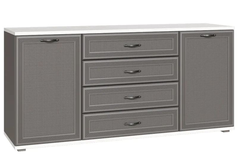 Тумба ТБ-1012-СЯ-СО (Снежный Ясень/Серый Оникс) - заказать на Ozerco.com Тумба ТБ-1012-СЯ-СО (Снежный Ясень/Серый Оникс) — Мебель-центр Озерцо