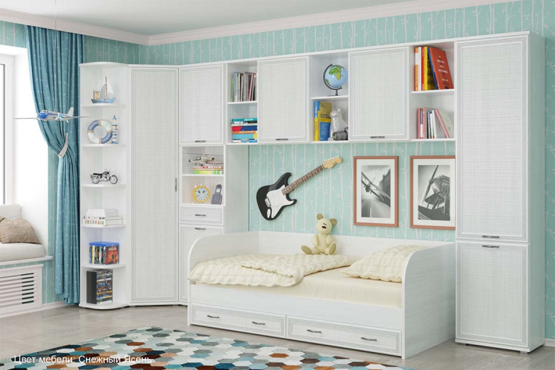 Детская Карина-7 (Снежный Ясень) — Мебель-центр Озерцо