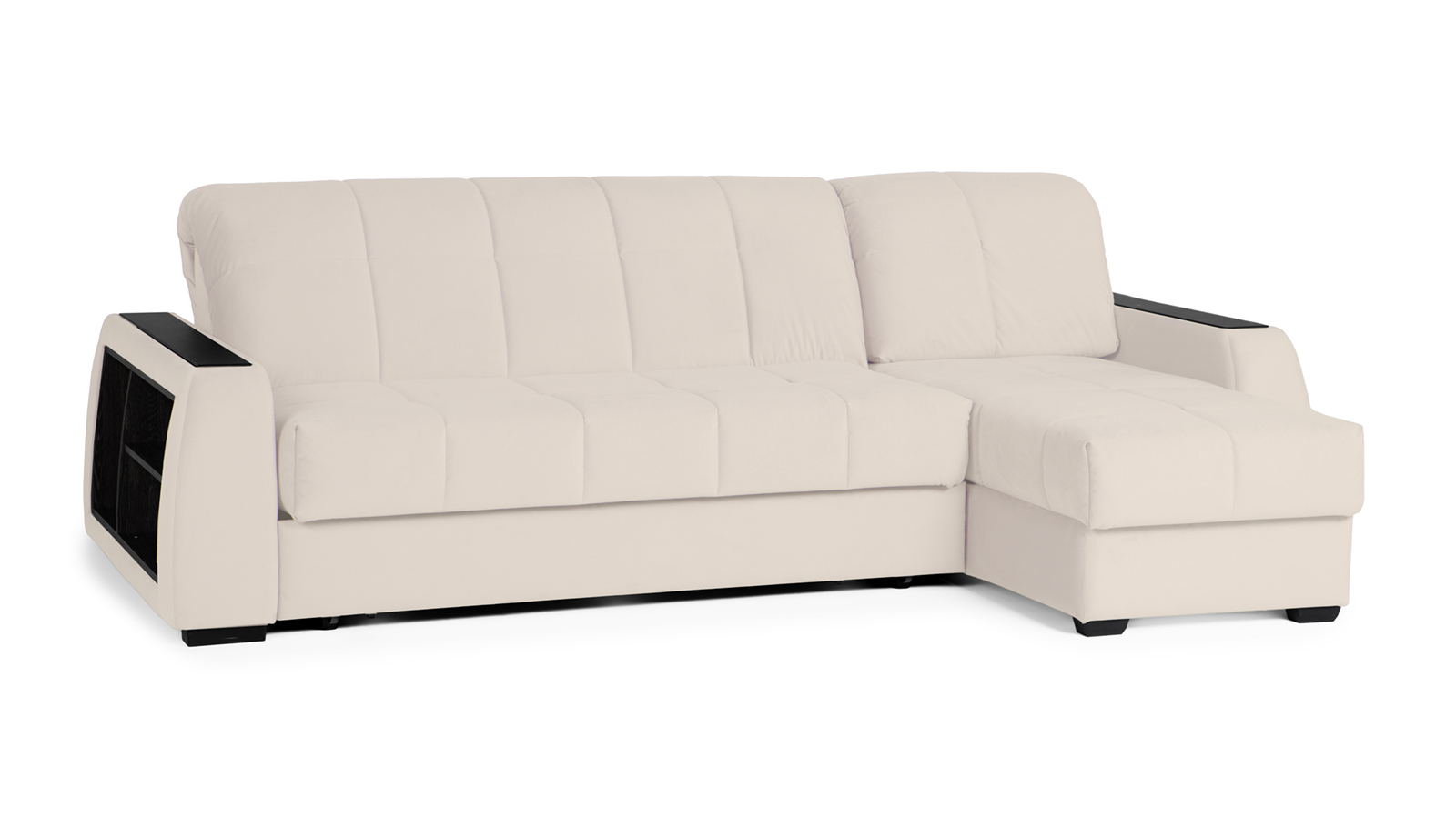 Диван Domo Pro Casanova Milk угловой с коробом для белья с полками 180 170x302 — купить в Озерце