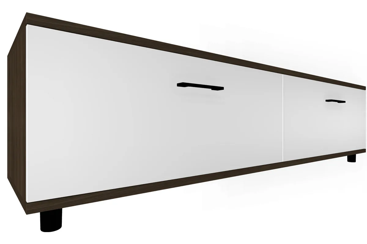 Гостиная Грейс комплект 2 (Гикори Джексон Темный/Белый Бриллиант Глянцевый) — Мебель-центр Озерцо