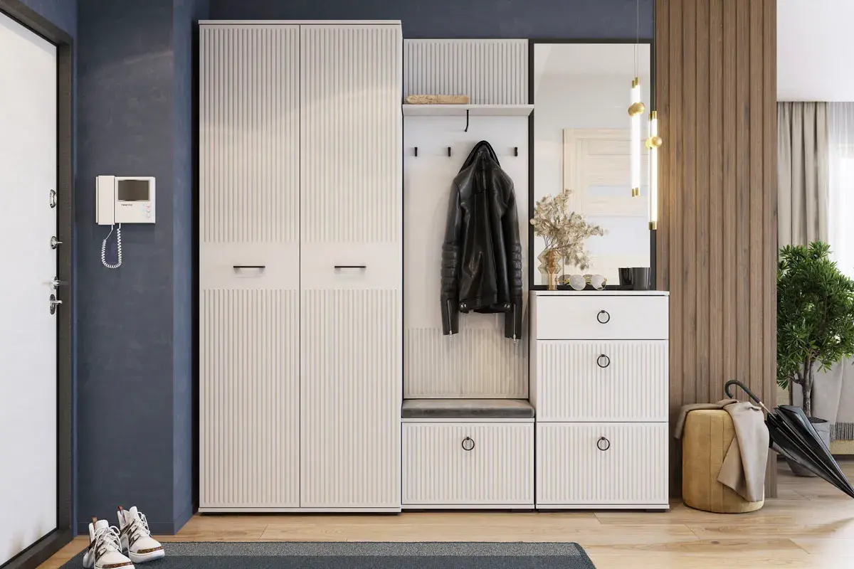 Тумба с мягким элементом Шарлиз (Белый/Бренди лайт 26) — Мебель-центр Озерцо