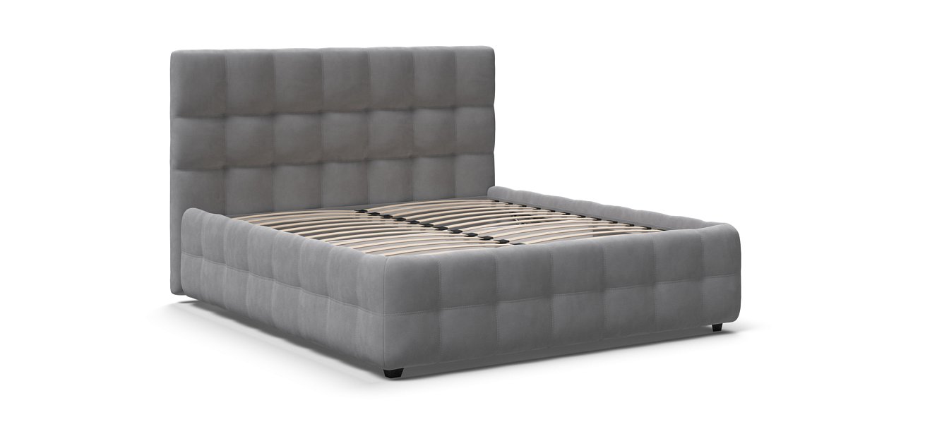 Кровать Босс 160*200 Про велюр Monolit сталь - купить в Озерце