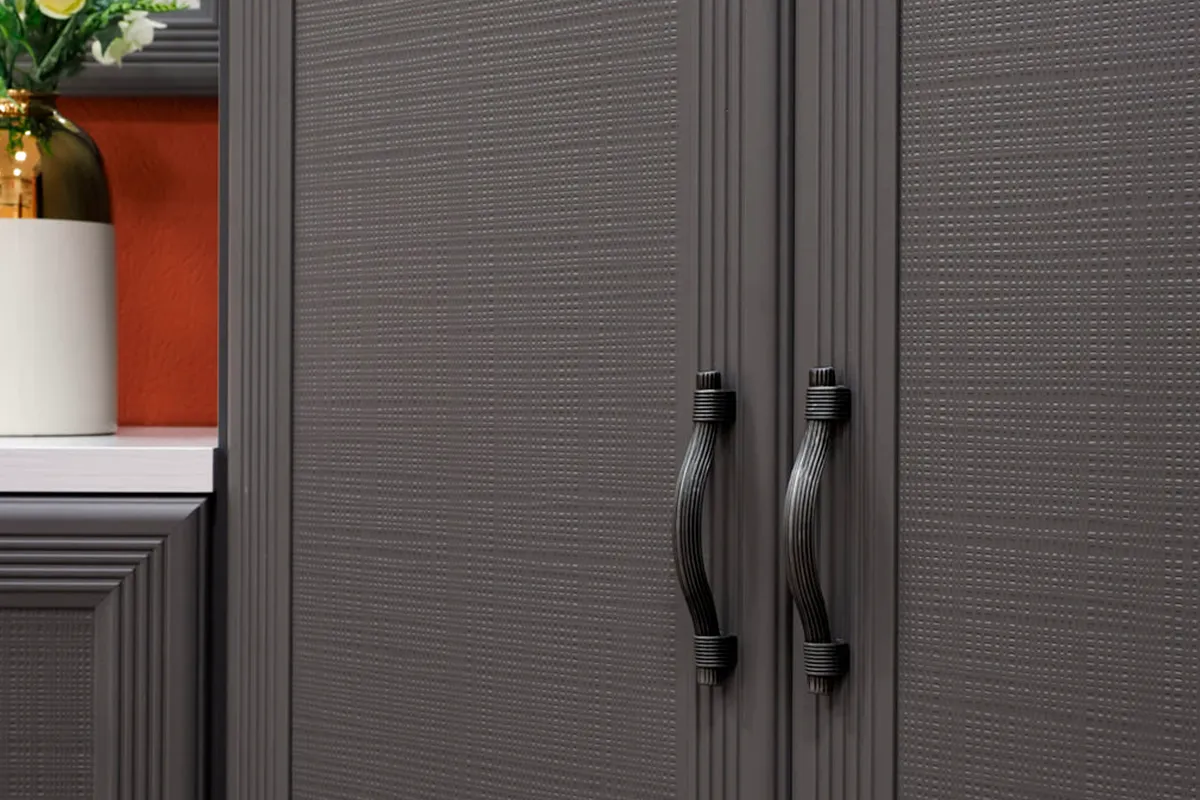 Шкаф угловой для одежды и белья ШК-1015-СЯ-СО (Снежный Ясень/Серый Оникс) в мебель-центре Озерцо