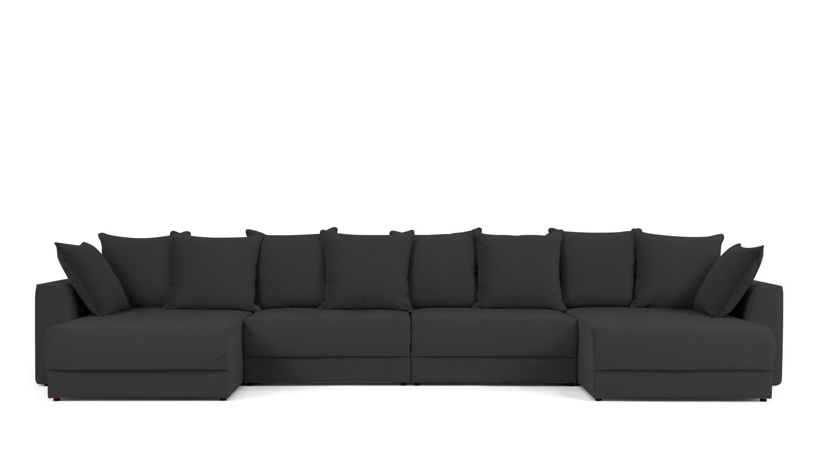 Диван Monako New П-образный с коробом для белья, Тк. Sky Velvet 38 157x455 — купить в Озерце