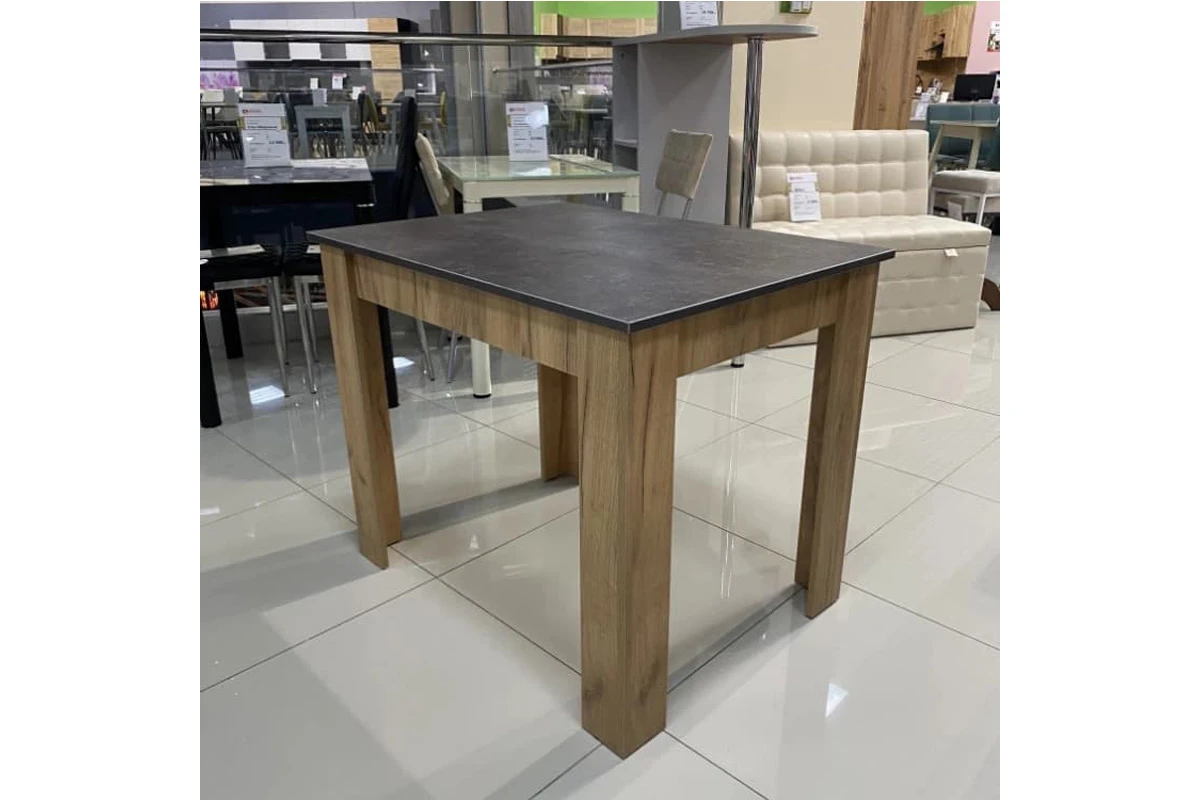 Стол обеденный Промо тип 1 (Дуб Крафт Золотой/Ателье темный) - купить в Озерце