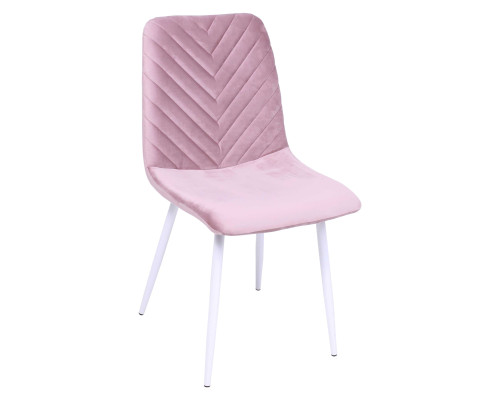 Стул Виолин, пыльная роза велюр / белый - купить в Озерце