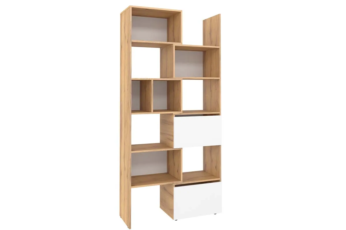 Детская Лойс №5 (Дуб золотистый/Белый/Графит) — Мебель-центр Озерцо