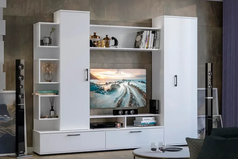 Набор мебели для общей комнаты Дакота (Белый ясень) — Мебель-центр Озерцо