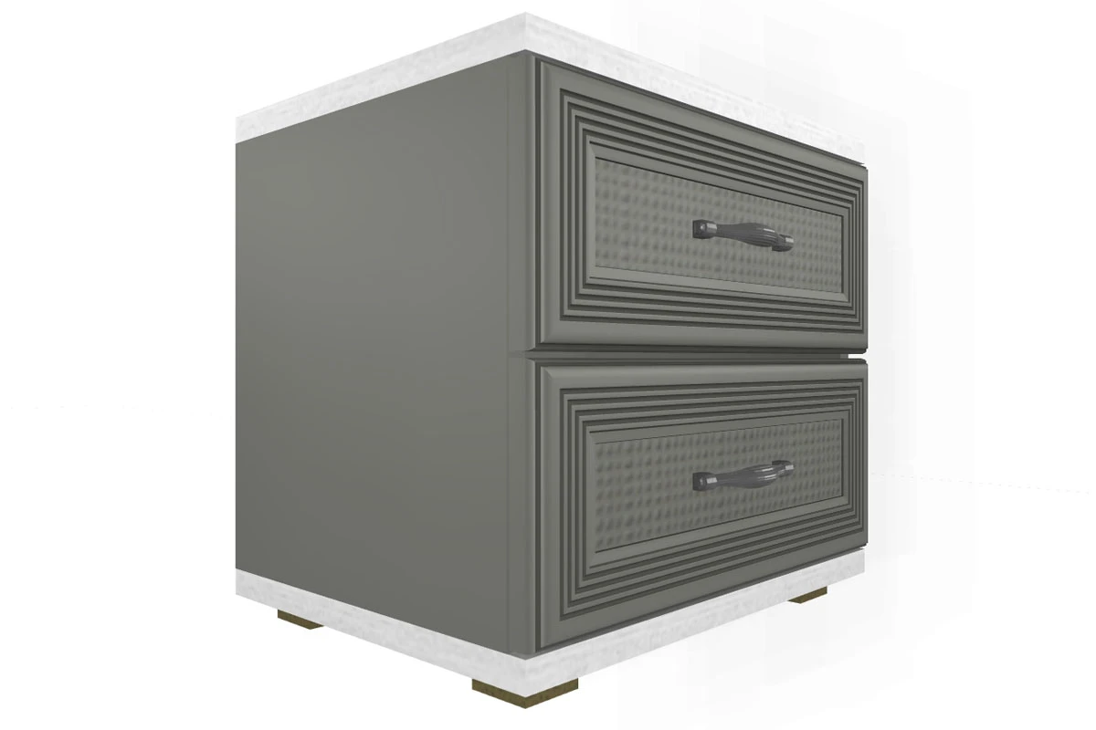 Готовый комплект для спальни СК-1003-СЯ-СО (Снежный Ясень/Серый Оникс) - купить в Озерце