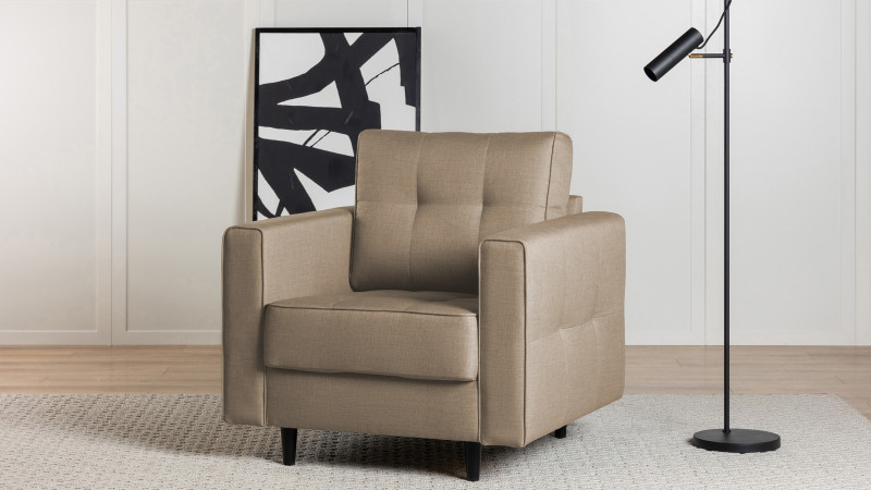 Кресло Amani Pro, Тк. Lidot beige (подлокотник: 15 см) 89x93.5 — купить в Озерце