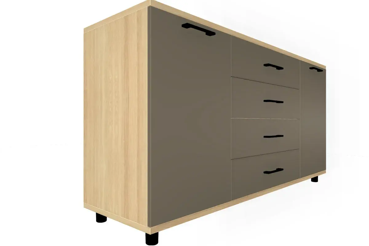 Спальня Грейс комплект 4 (Ясень Асахи/Латте Матовый) - купить в Озерце