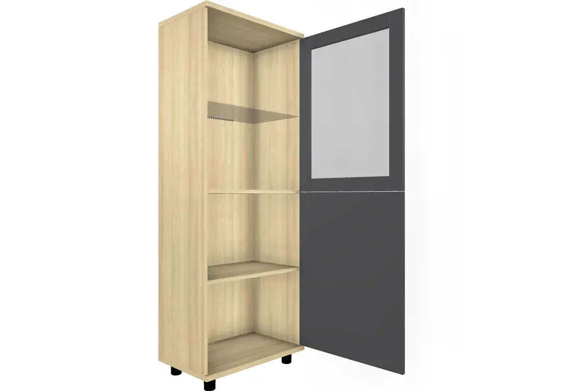 Шкаф многоцелевой ШК-5086-АС-АМ (Ясень Асахи/Антрацит Матовый) в мебель-центре Озерцо
