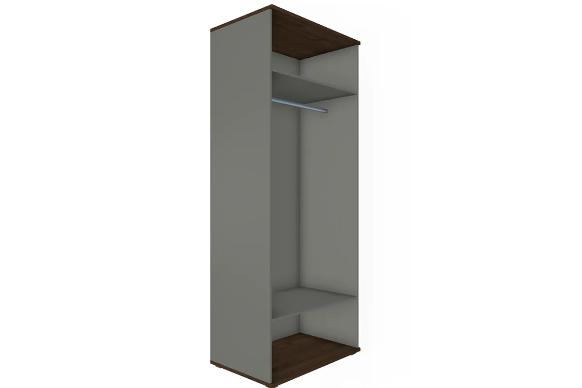 Готовый комплект для спальни СК-1022-ГТ-СО-В (Гикори Джексон Темный/Серый Оникс/Велюр) - купить в Озерце