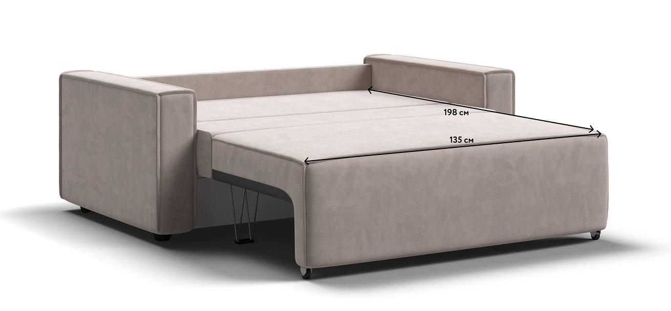 Диван NORD Compact велюр Monolit латте — купить в Озерце