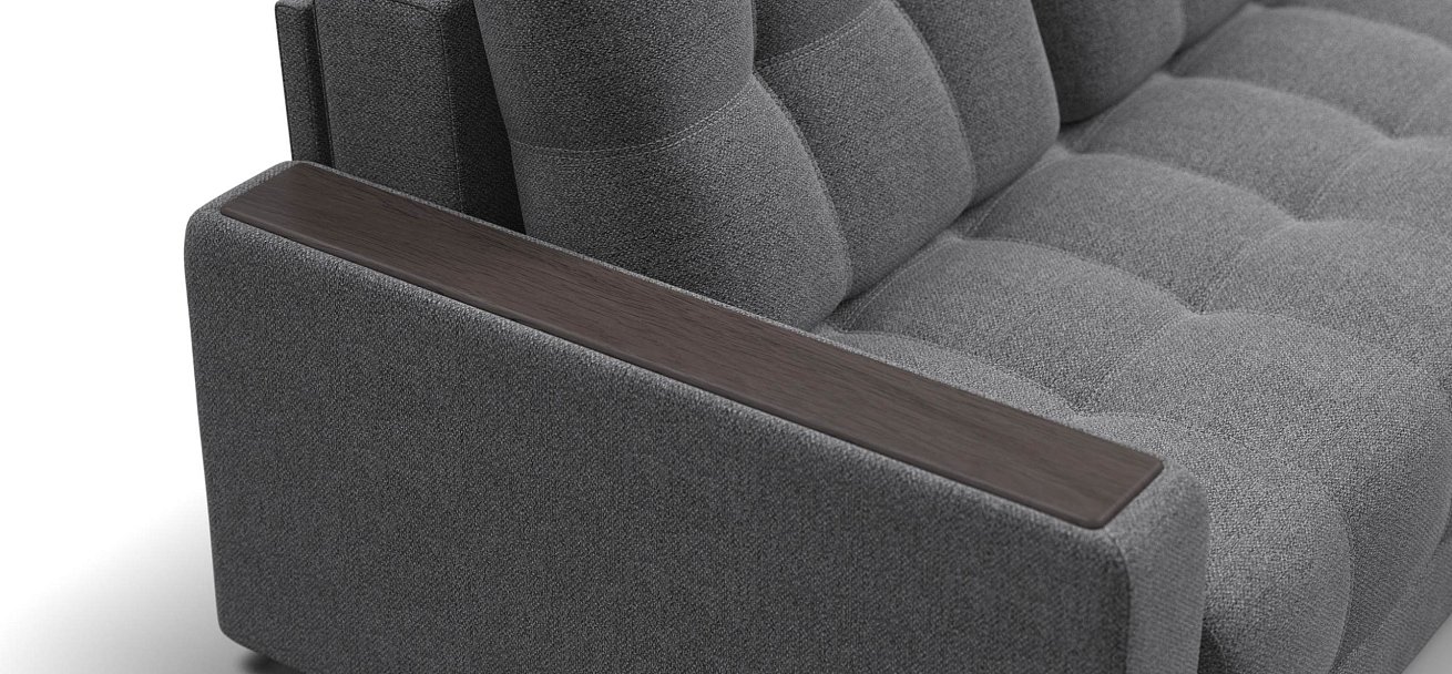 Босс Маркет двухместный диван Рогожка Мальмо серый — купить в Озерце