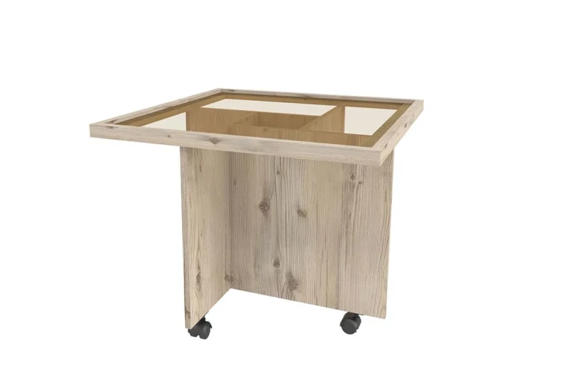 Стол журнальный Nature 16 (Гаскон пайн/Черный) — Мебель-центр Озерцо