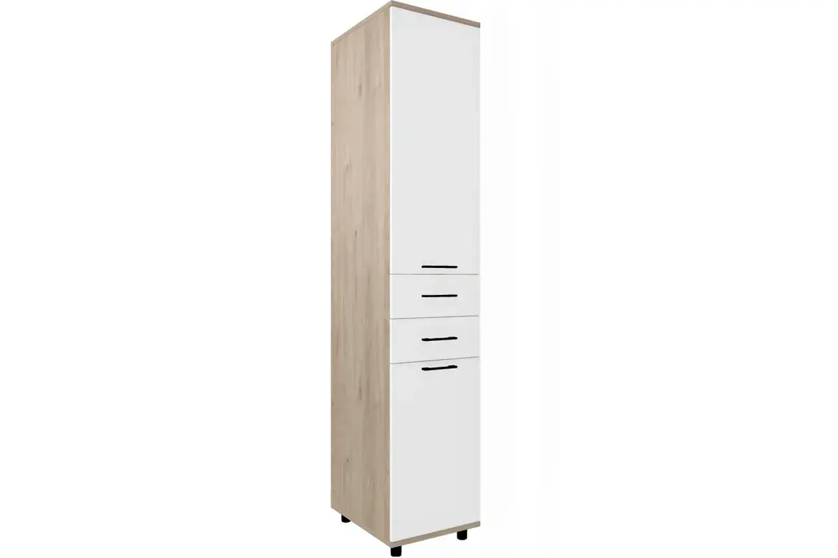 Спальня Грейс комплект 1 (Гикори Джексон Светлый/Белый Бриллиант Глянцевый) - купить в Озерце