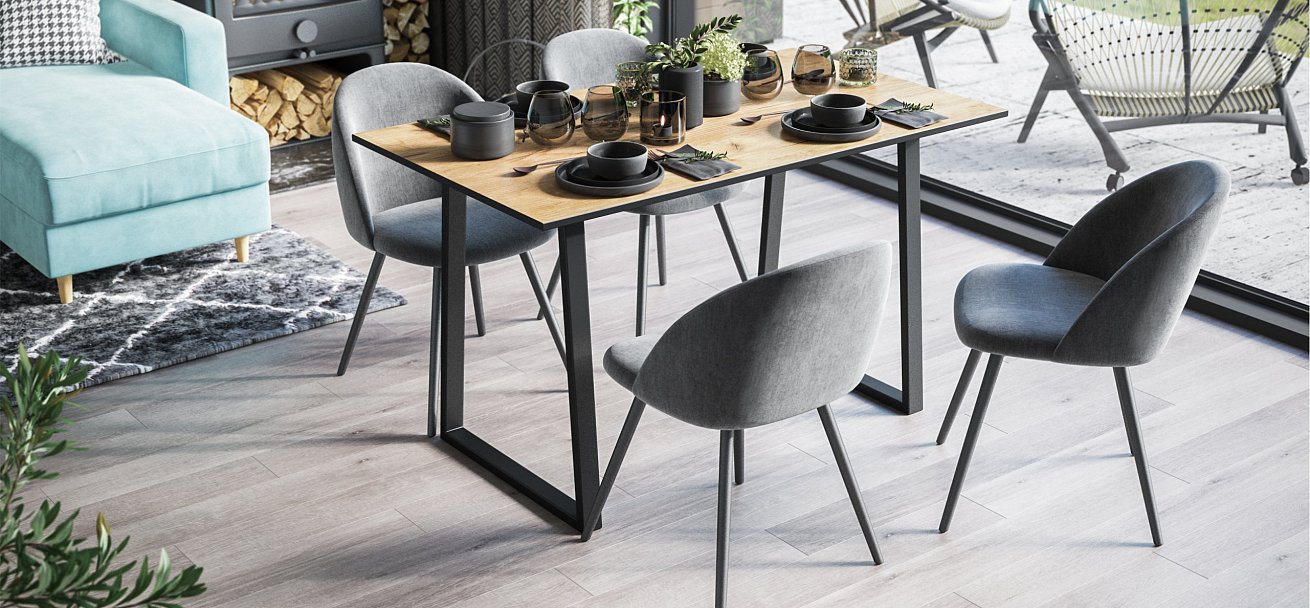 Стол Лофт-125 Крафт табачный - купить в Озерце