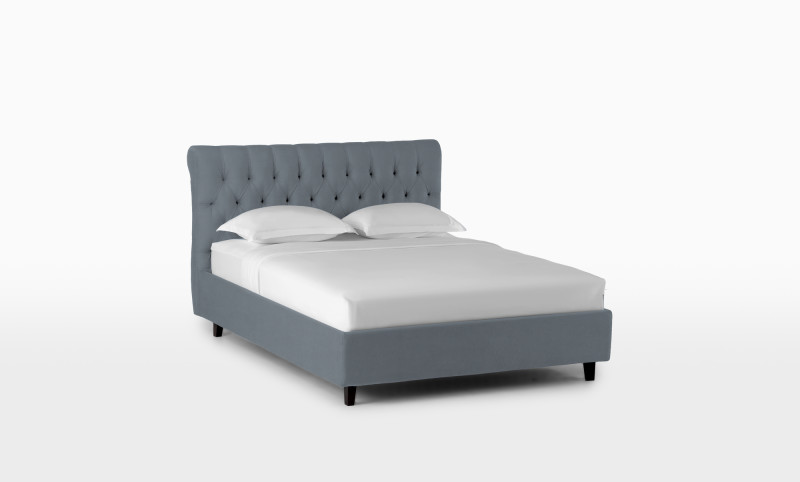 Кровать Allegro, ткань Sky Velvet 08, 160x200 - купить в Озерце