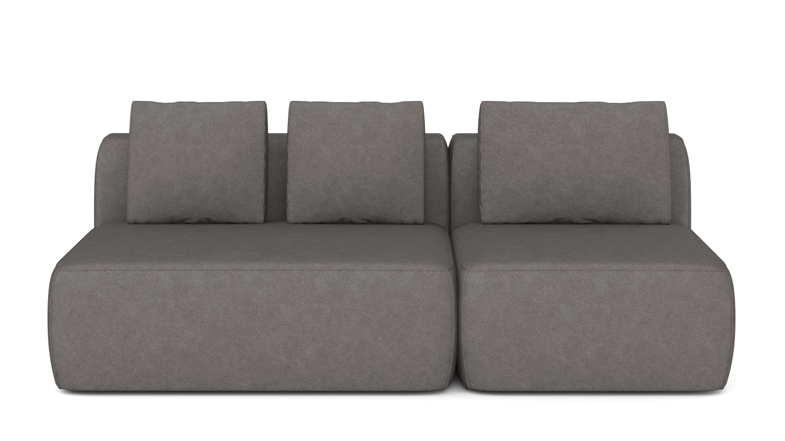 Диван модульный Molto, 2-секционный,125+ 85+125+85, ткань Galaktika ash 107x214 — купить в Озерце