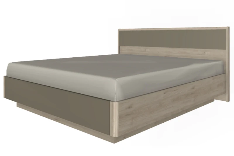 Кровать 180х200 КР-4004-ГС-ЛМ (Гикори Джексон Светлый/Латте Матовый) - купить в Озерце