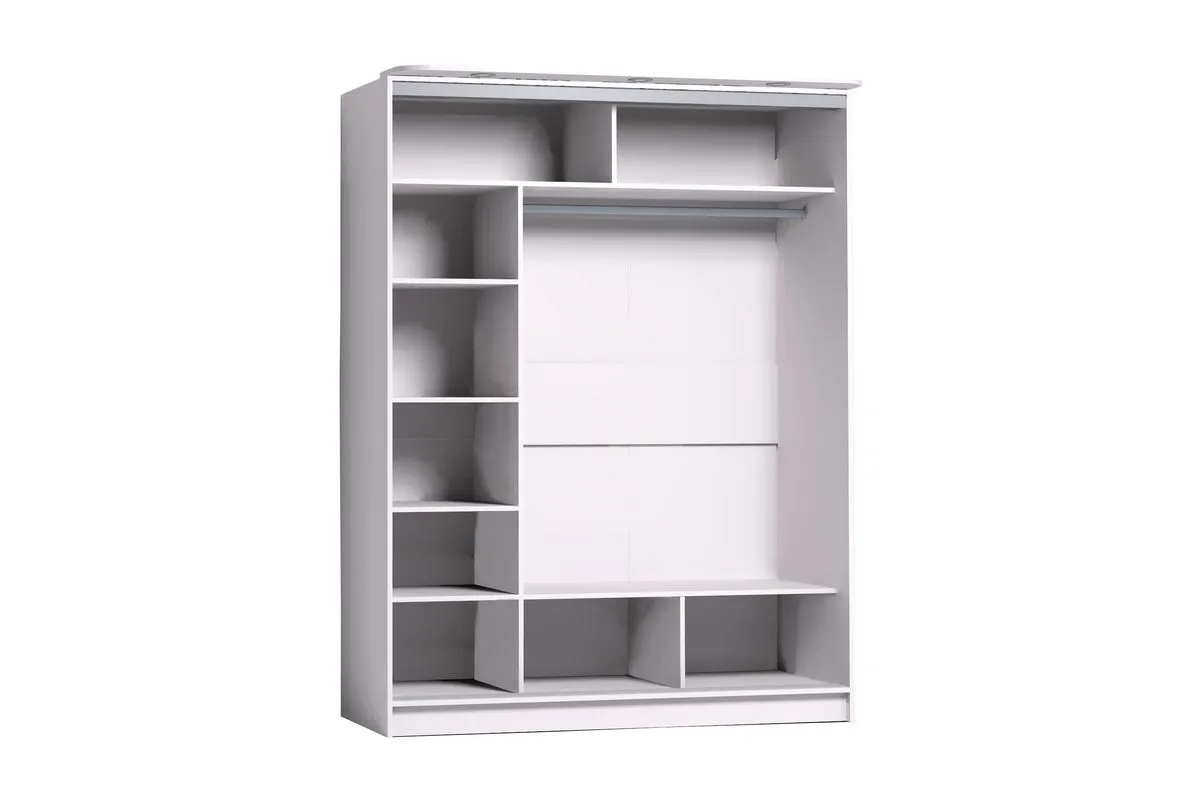 Шкаф-купе 1600 Strike ЛДСП/ЛДСП (Белый) в мебель-центре Озерцо