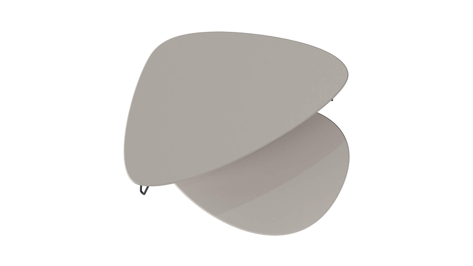 Комплект журнальных столов Gardy, цвет Глиняный серый 70x120 — купить в Озерце