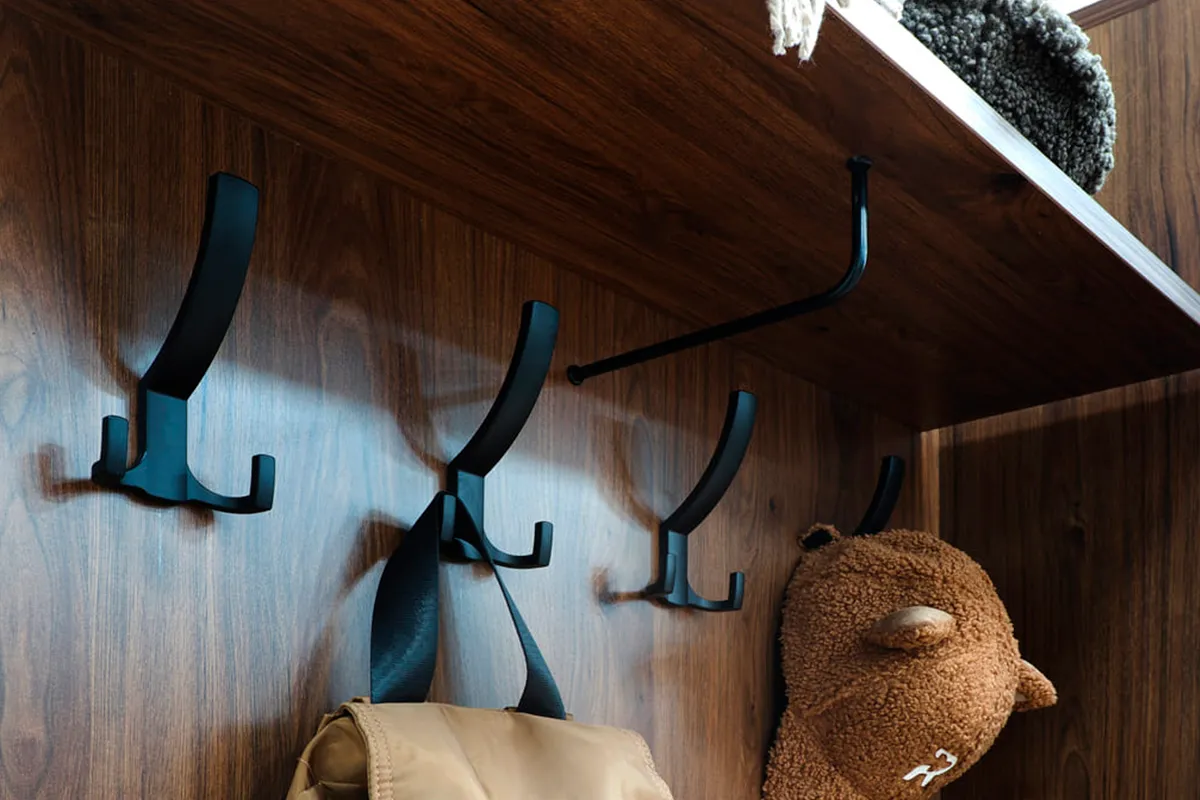 Вешалка ВШ-5002-ГТ (Гикори Джексон Темный) — Мебель-центр Озерцо