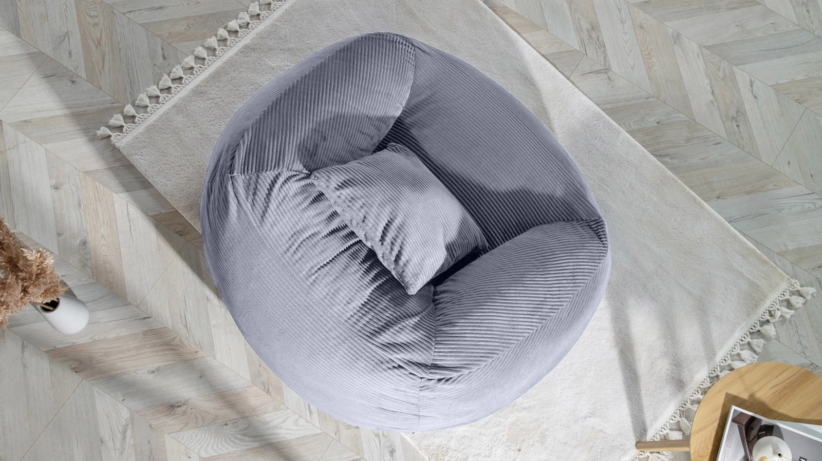 Кресло-мешок Cloud-Тк. Cilium Steel 106x112 — купить в Озерце