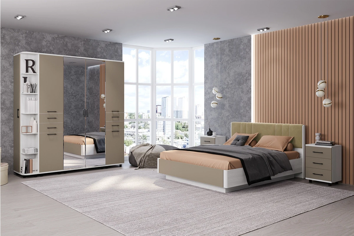 Тумба ТБ-5026-СЯ-ЛМ (Снежный Ясень/Латте Матовый) — Мебель-центр Озерцо