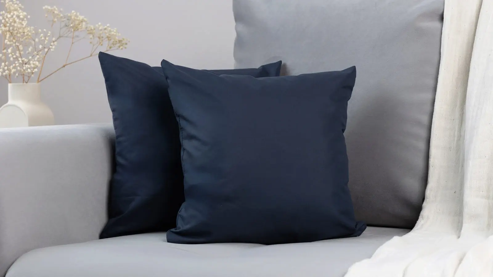 Подушка декоративная Basic 40x40, цвет Темно-синий в мебель-центре Озерцо