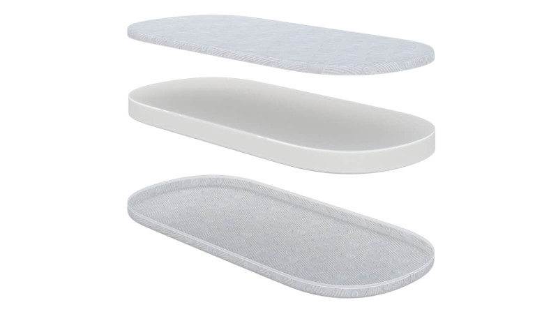 Анатомический матрас KIDS Happy Baby овальный 63x136 - купить в Озерце