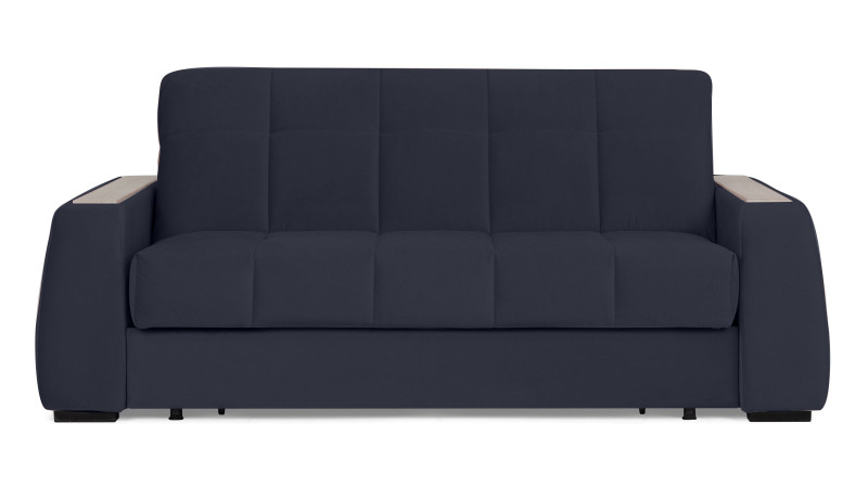 Диван - кровать Domo Pro с накладкой цвета ясень, стежка квадрат, ткань Casanova Scandy 160x216 — в мебель-центре Озерцо