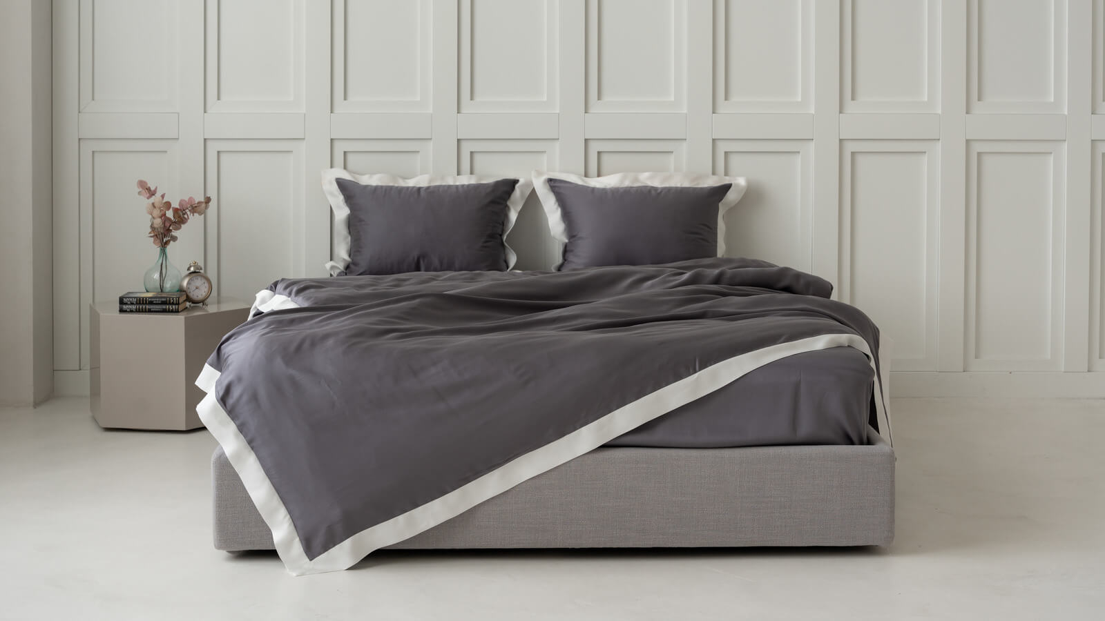 Постельное белье Exclusive Five Stars Graphite 200x220 в мебель-центре Озерцо