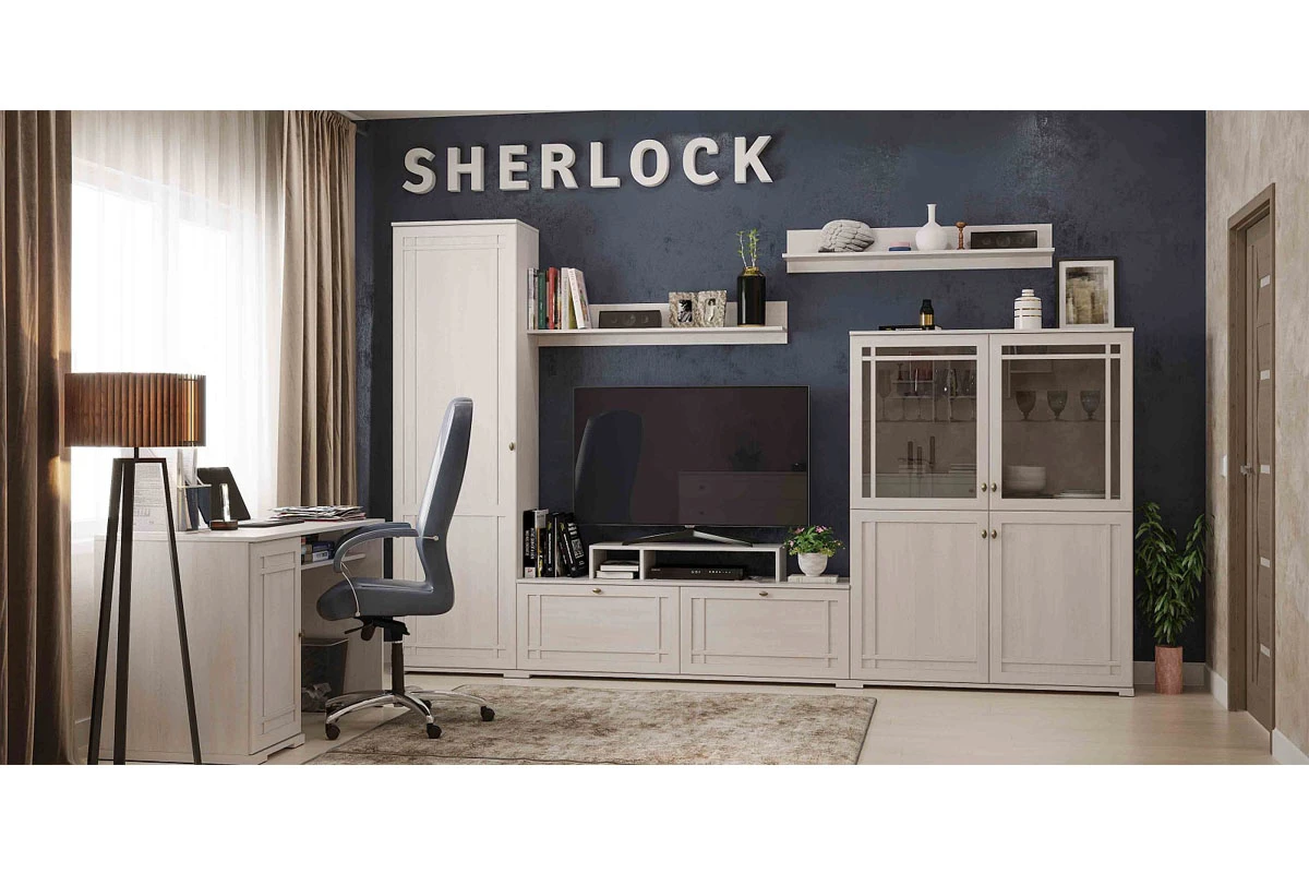Шкаф-сервант Sherlock 22 ясень анкор светлый в мебель-центре Озерцо