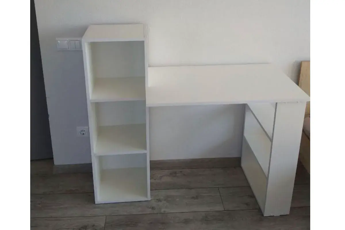 Стол письменный Лаки тип 1 (Белый) — Мебель-центр Озерцо