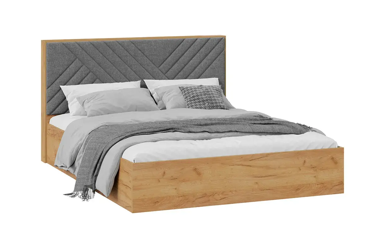 Спальный гарнитур Хилтон №2 (Дуб Крафт золотой/Графит матовый) - купить в Озерце